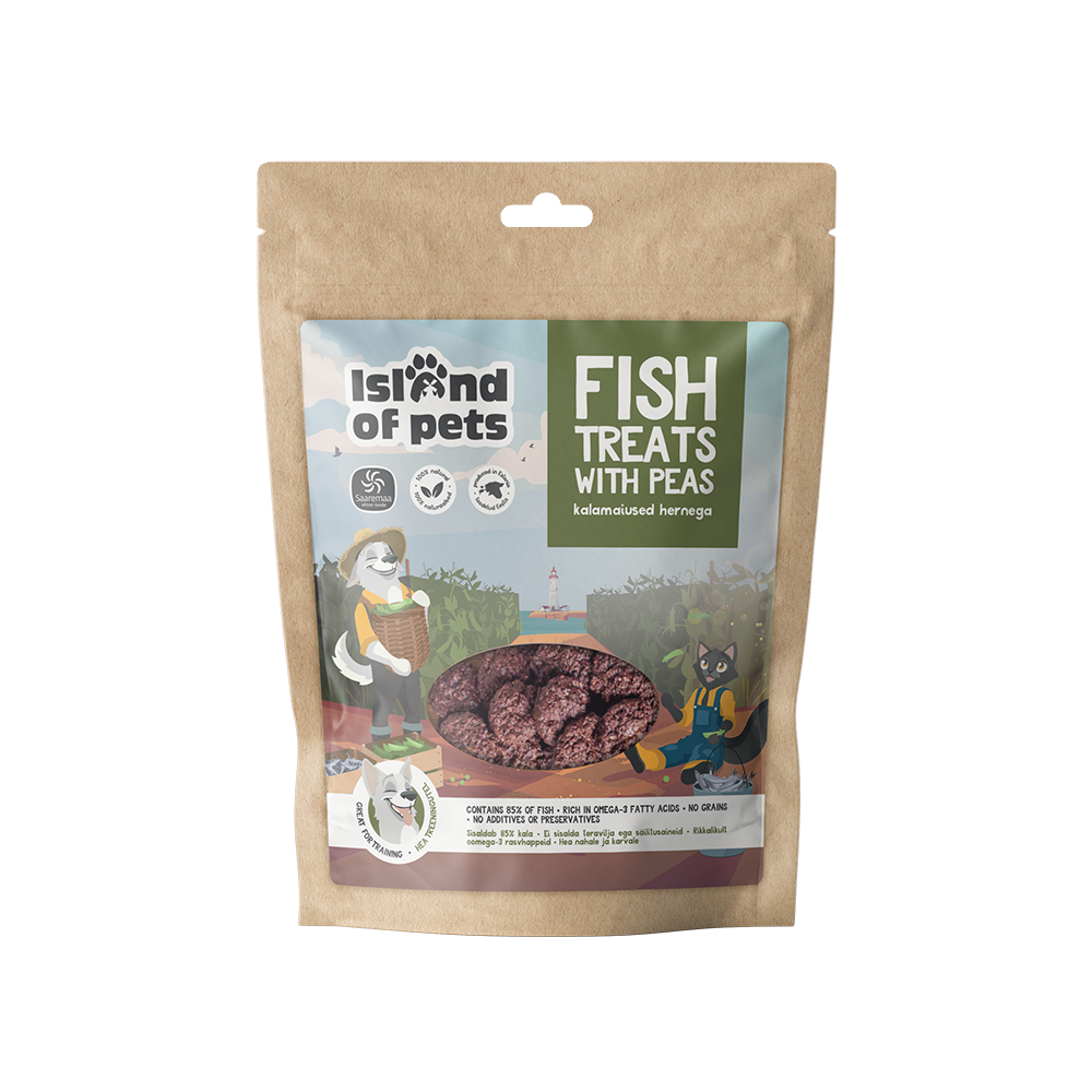 IoP Fish treats with peas - kalamaius hernega